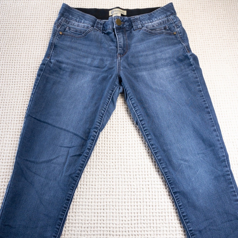 Democracy Ab Solution Skinny Jeans Size 10 Medium Wash Blue Denim Slimming
